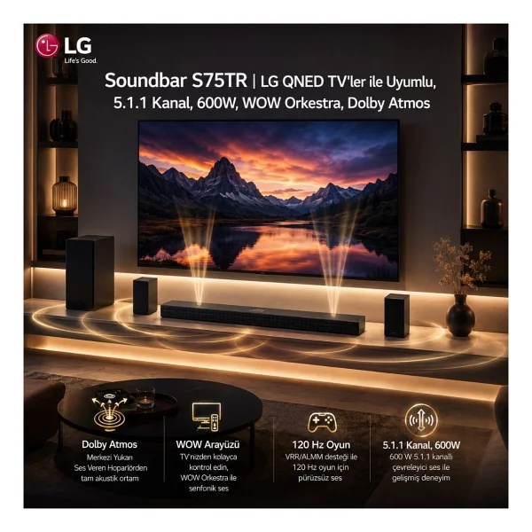 Lg S75tr 5.1.1 Kanal 600 W Soundbar - Görsel 9