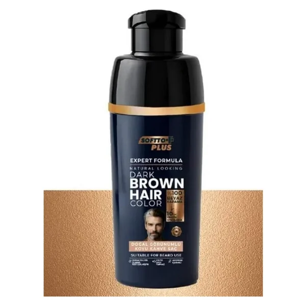 Softto Plus Expert Men Dark Brown Hair Color - Koyu Kahve / Geliştirilmiş Formül / Doğal Görünüm - Görsel 10