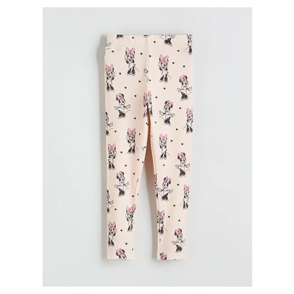 Lc Waikiki Yeni Sezon Minnie Mouse Baskılı Kız Çocuk Tayt - 1 - 2 Yaş - Ekru - Görsel 2