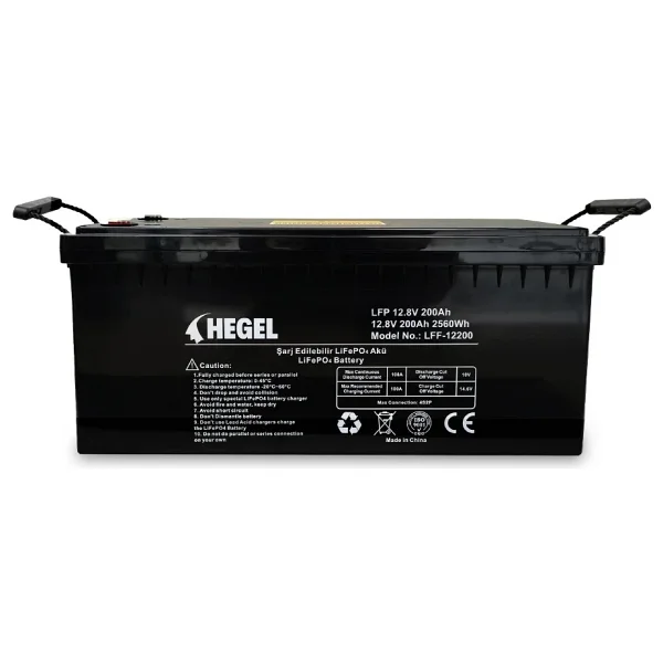 Hegel Lityum Akü 200ah Lifepo4 12.8v 2560wh - Görsel 3