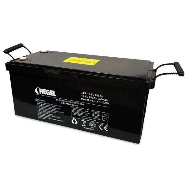 Hegel Lityum Akü 200ah Lifepo4 12.8v 2560wh - Görsel 2