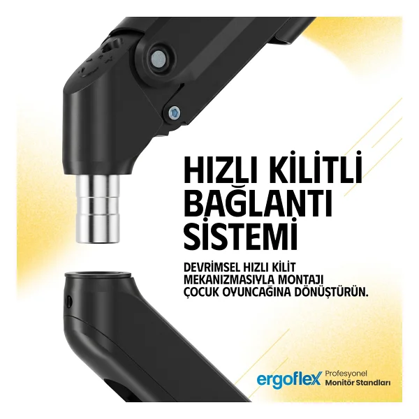 Ergoflex Ef X8 Amortisörlü 17-32inch Monitör Kolu 2-9 Kg Monitör Standı 2026 Versiyon - Görsel 5