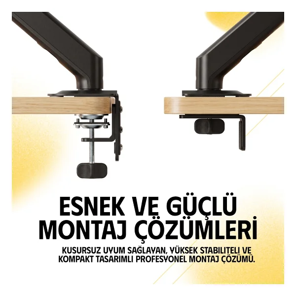 Ergoflex Ef X8 Amortisörlü 17-32inch Monitör Kolu 2-9 Kg Monitör Standı 2026 Versiyon - Görsel 6