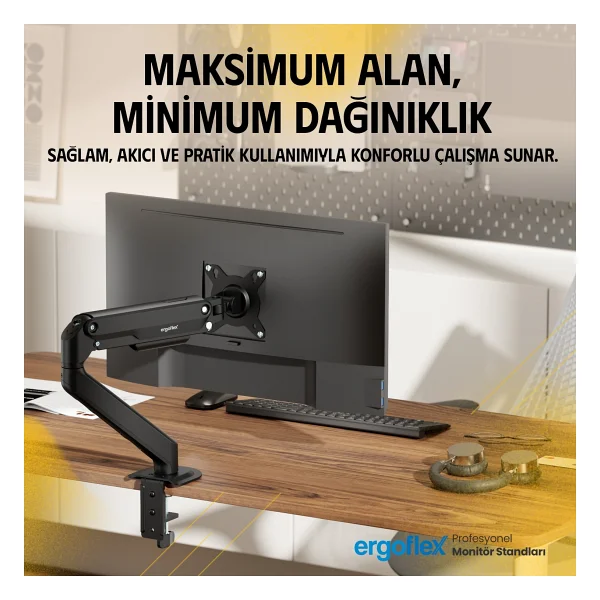 Ergoflex Ef X8 Amortisörlü 17-32inch Monitör Kolu 2-9 Kg Monitör Standı 2026 Versiyon - Görsel 10