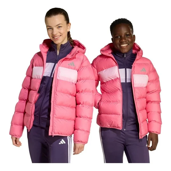 Adidas Synthetic Down Kapüşonlu Çocuk Şişme Mont - Görsel 8