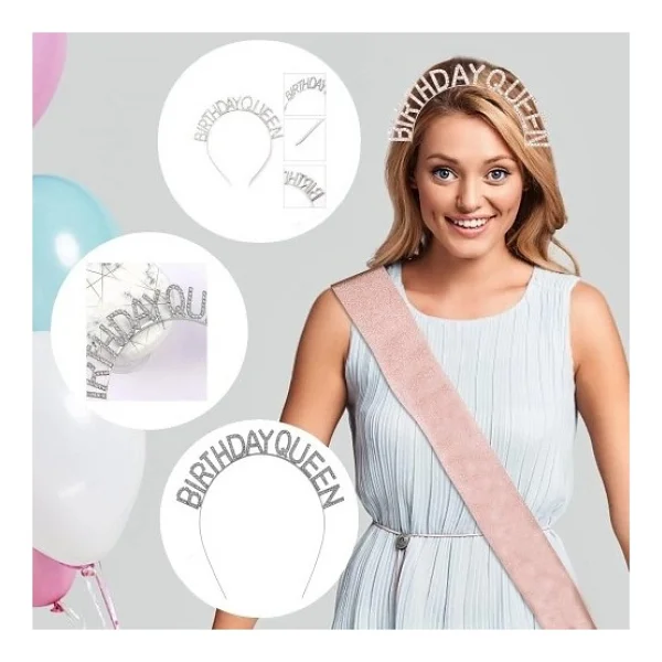 Birthday Queen Yazılı Kraliçe Taç - Görsel 5