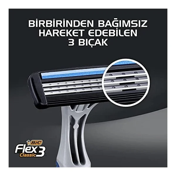 Bic Flex 3 Classic Kullan At 6'lı Tıraş Bıçağı - Görsel 4