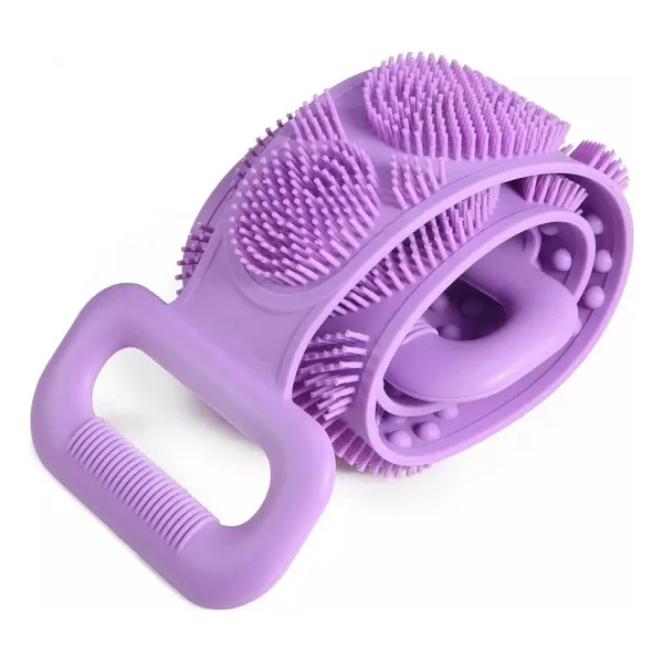 70 Cm Çift Taraflı Sırt Kesesi -Silikon Duş Kesesi - Peeling Banyo Kesesi - Görsel 2