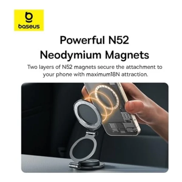 Baseus Magpro Series Iı Magsafe Araç Telefon Tutucu - Görsel 3