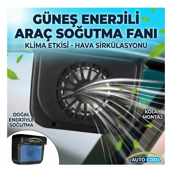 Auto Cool Güneş Enerjisiyle Çalışan Araç Içi Soğutucu - Görsel 2