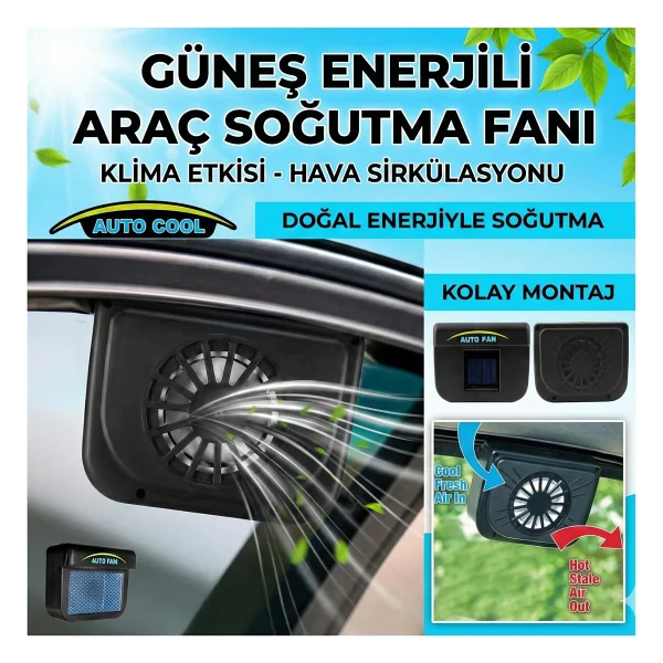 Auto Cool Güneş Enerjisiyle Çalışan Araç Içi Soğutucu - Görsel 3