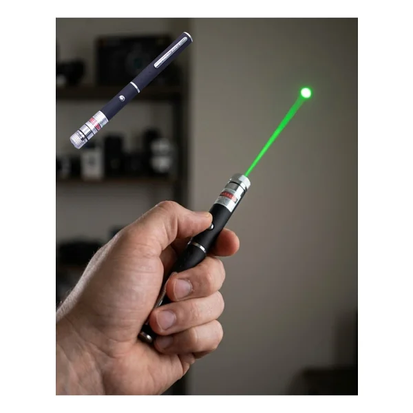 Yeşil Lazer Pointer Güçlü Işın Uzun Menzil Ve Kompakt Tasarım - Görsel 4