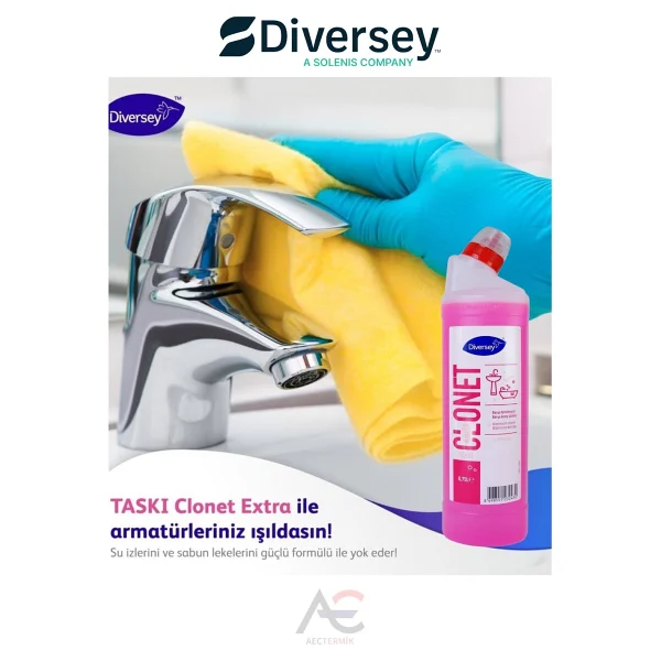 Diversey 2 Adet Room Care R6 750 Ml + Taski Clonet Extra 2 X 750 Ml - Görsel 6