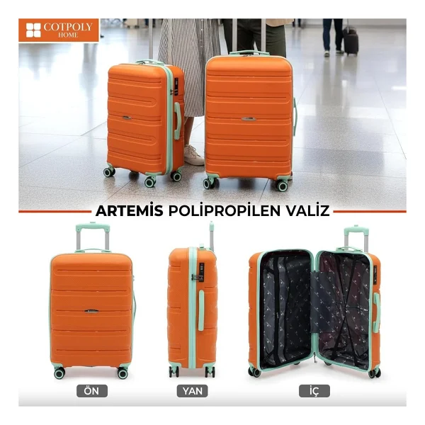 Cotpoly Artemis Polipropilen Büyük Boy Valiz - Görsel 2
