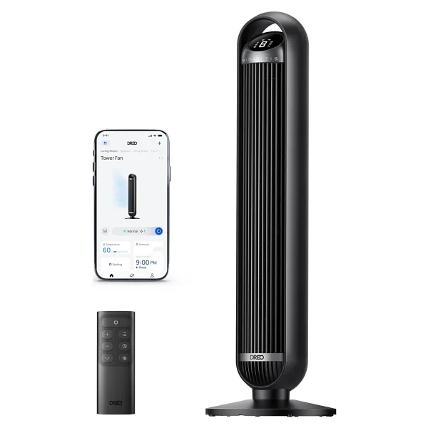 Dreo 25 Db Akıllı Sessiz Kule Tipi Fan, 8 M/S Hava Akışı, 8 Hız Kademesi, 4 Çalışma Modu, D - Çok Renkli - Görsel 6