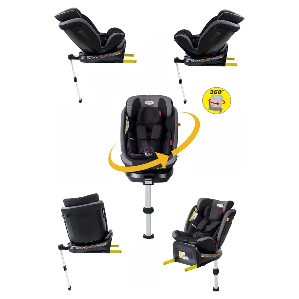 Holmer Capsula Multipro Aero 3d Legfix I-Size 40-150cm (360° Dönebilir) 0-36kg Isofix Oto Koltu - Çok Renkli - Görsel 5