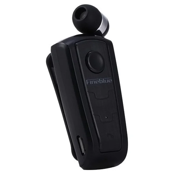 Fineblue F910 Siyah Makaralı Kulak İçi Bluetooth Kulaklık - Görsel 2
