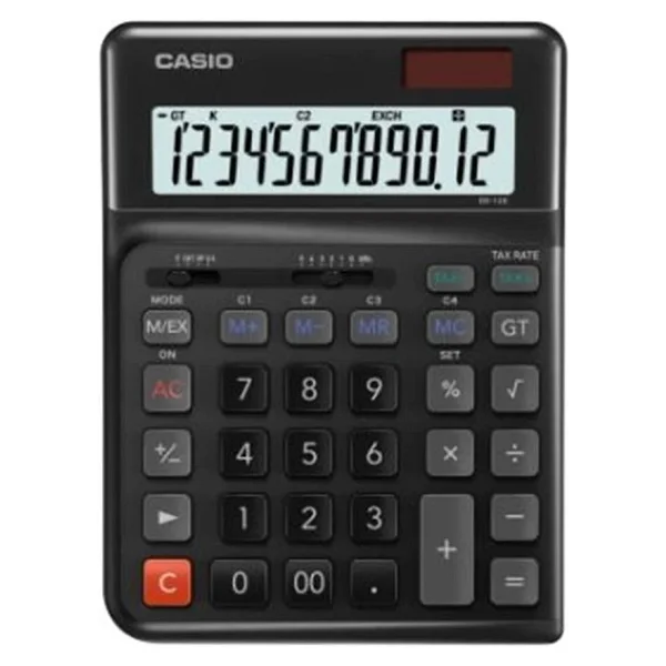 Casio De-12e-Bk Siyah 12 Haneli Masaüstü Hesap Makinesi - Görsel 2
