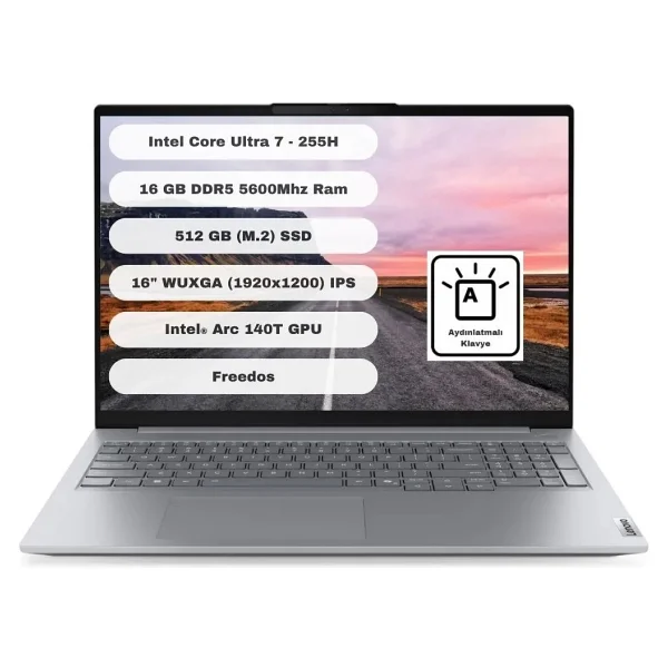 Lenovo Thinkbook 16 G8 Ial 21sk007utx Ultra 7 255h 16 GB 512 GB SSD Arc 140t 16" Wuxga Notebook - Görsel 8