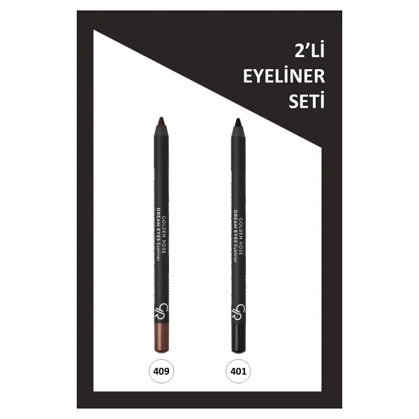 Golden Rose Dream Eyes Eyeliner 2'li Göz Kalemi Seti- No: 401-409 - Görsel 2