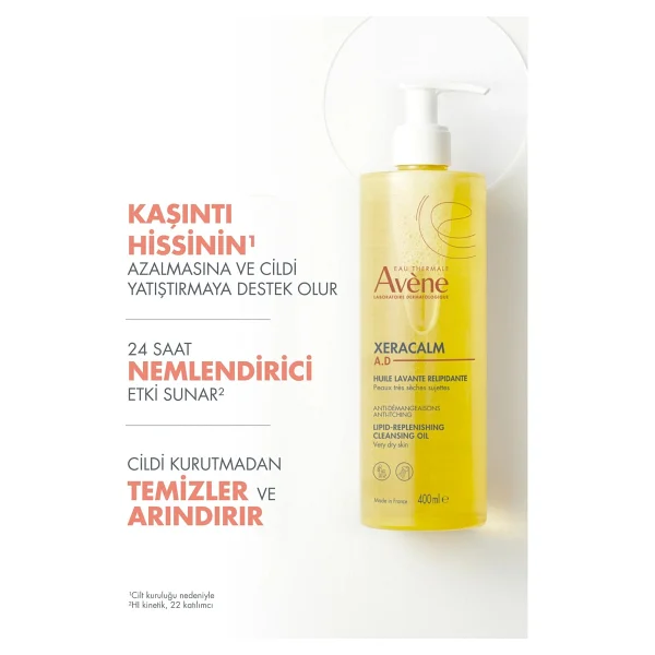 Avene Xeracalm A.D 400 Ml Yüz Temizleme Yağı - Görsel 3