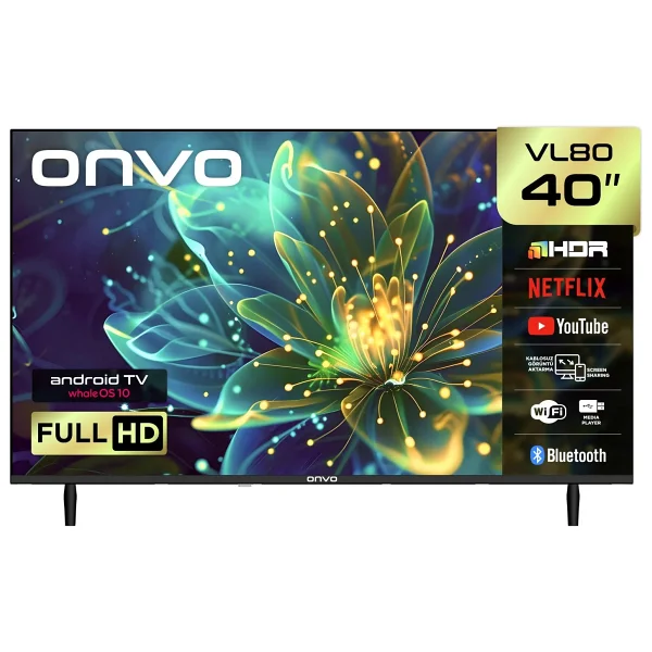 Onvo 40vl80f2fa Full HD 40'' 102 Ekran Uydu Alıcılı Smart LED TV - Görsel 9