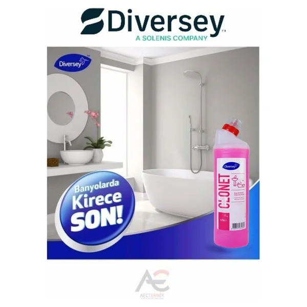 Diversey Taski Clonet Kireç Çözücü 750 Ml + Taski R6 Wc Tuvalet Temizlik 750 Ml - Görsel 4
