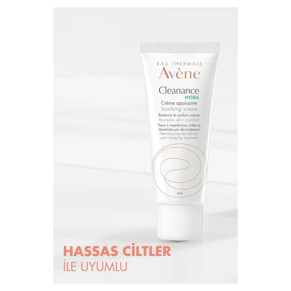 Avene Cleanance Hydra Creme Apaisante 40 Ml Kuru Ciltler Bakım Kremi - Görsel 8