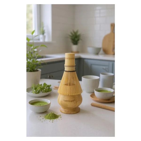 Bambum Cashi Matcha Çayı Fırçası - Görsel 4
