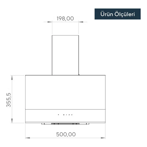Kumtel Da6-895 Duvar Tipi Davlumbaz - Görsel 3