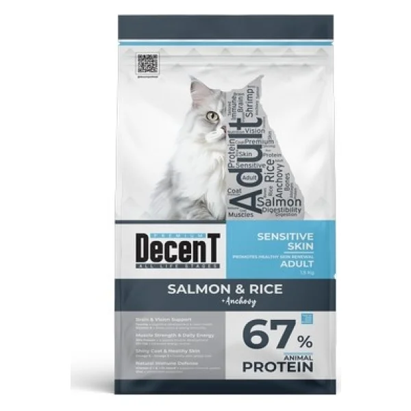 Decent Somonlu 1.5 kg Yetişkin Kedi Maması - Görsel 3
