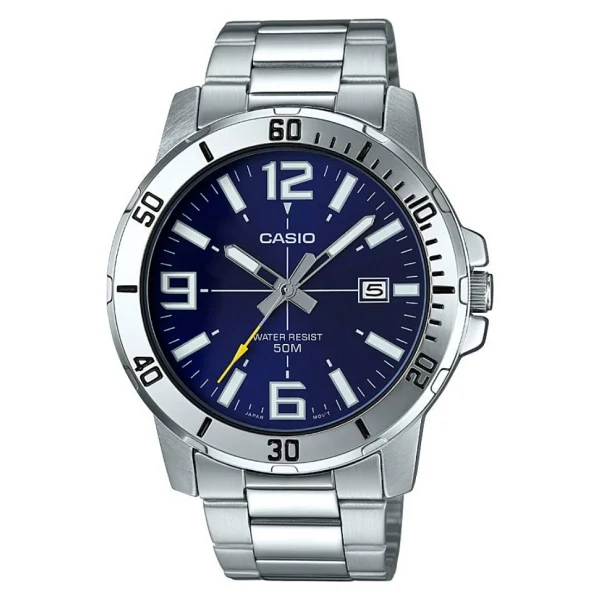 Casio Standart Mtp-Vd01d-2bvudf Çelik Kordon Mavi Erkek Kol Saati - Görsel 2