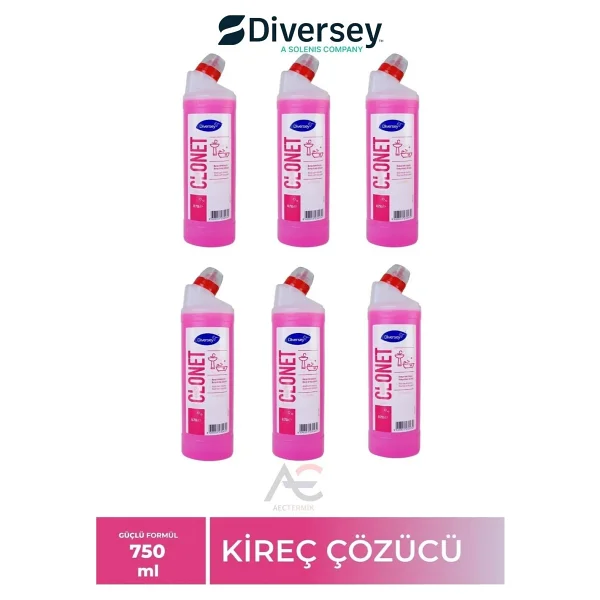 Diversey Taski Clonet Extra Kireç Çözücü Ve Banyo Temizleyici 750 Ml 6'lı - Görsel 7