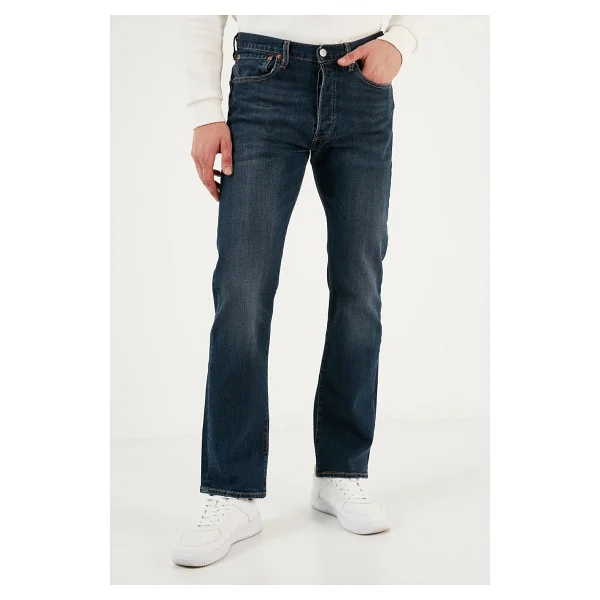 Levi's 501 Original A7735-0000 Koyu Lacivert Erkek Kot Pantolon - Görsel 3
