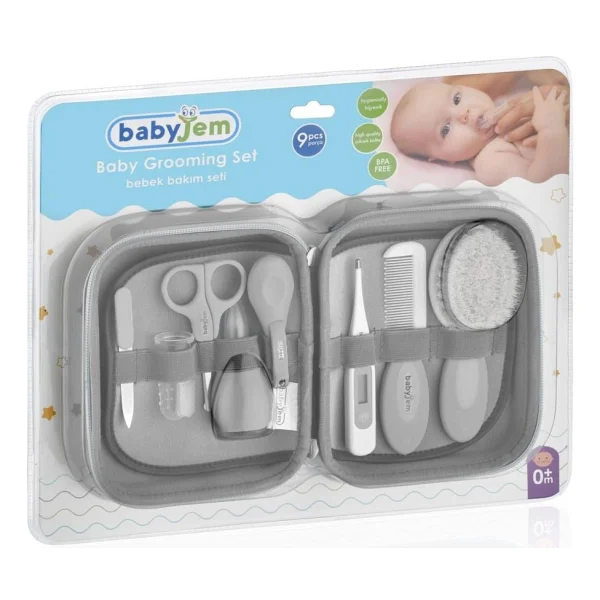 Babyjem 9 Parça Gri Bebek Bakım Seti - Görsel 3