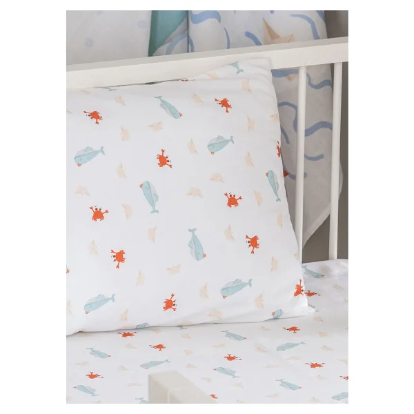 Casadora Baby Boubou %100 Organik Pamuk Saten Bebek Çocuk Nevresim Takımı 100 X 150 Cm - Mavi - Görsel 4