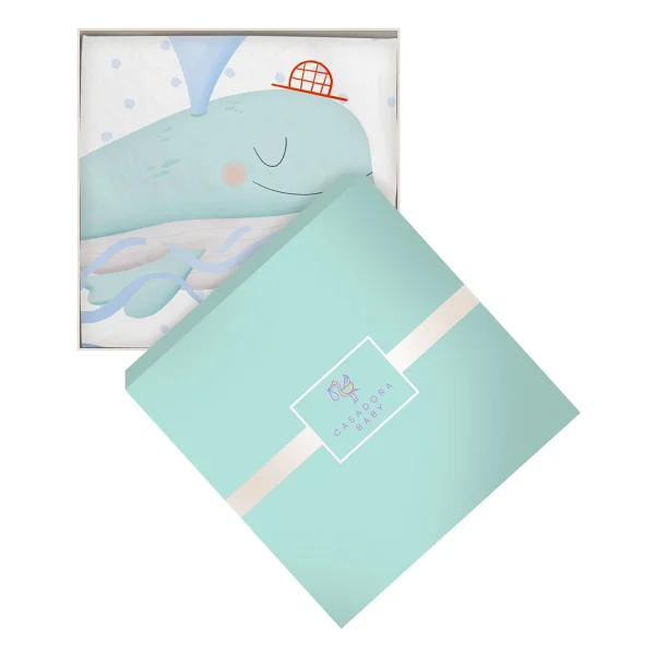 Casadora Baby Boubou %100 Organik Pamuk Saten Bebek Çocuk Nevresim Takımı 100 X 150 Cm - Mavi - Görsel 5