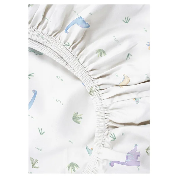 Casadora Baby Dino %100 Organik Pamuk Saten Bebek Çocuk Nevresim Takımı 160 X 220 Cm - Görsel 2
