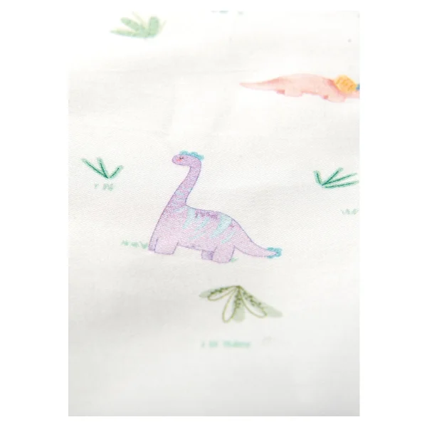 Casadora Baby Dino %100 Organik Pamuk Saten Bebek Çocuk Nevresim Takımı 160 X 220 Cm - Görsel 3