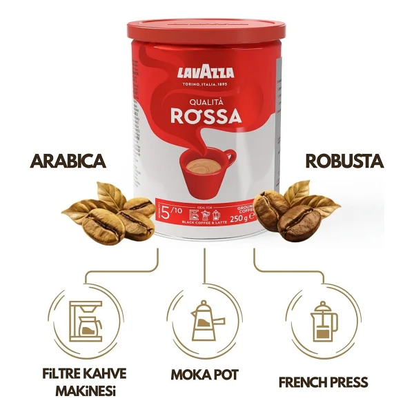 Lavazza Qualita Rossa Filtre Kahve 250 Gr - Görsel 7