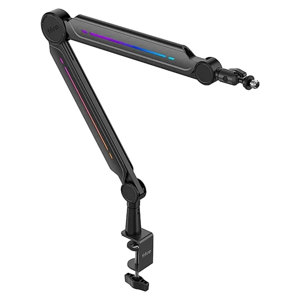 Fifine Bm66pro RGB Masaüstü Yayıncı Mikrofon Standı - Siyah - Görsel 3