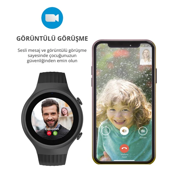 Wiky Watch 5s Siyah Akıllı Çocuk Saati - Görsel 5
