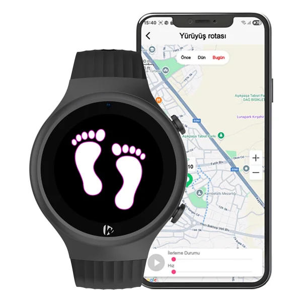 Wiky Watch 5s Siyah Akıllı Çocuk Saati - Görsel 7