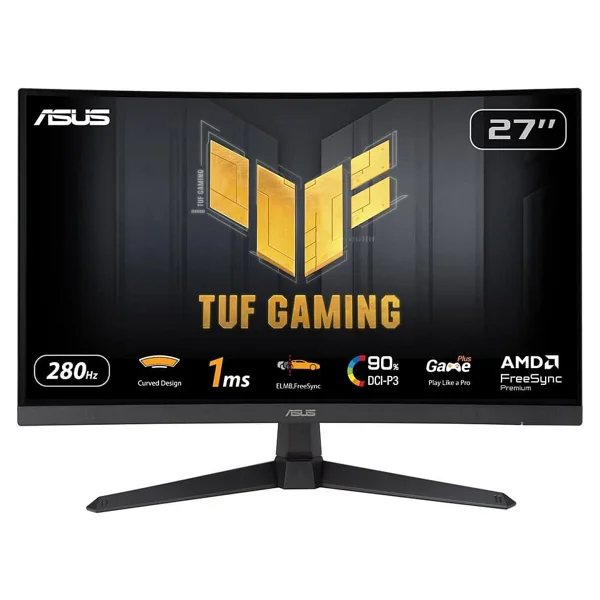 Asus Tuf Gaming Vg27vqm1b 27" 1 Ms Full HD Curved 280 Hz Oyuncu Monitörü - Görsel 7
