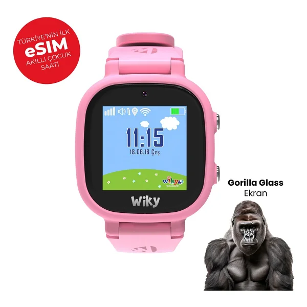 Wiky Watch 5e Pembe Akıllı Çocuk Saati - Görsel 2