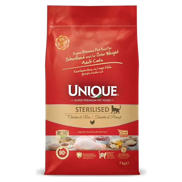 Unique Tavuklu 7 Kg Kısırlaştırılmış Yetişkin Kedi Maması - Görsel 2