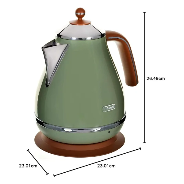 Delonghi Kbov 2001.Gr Icona Vintage Yeşil 2000 W 1.7 Lt Çelik Kettle - Görsel 4