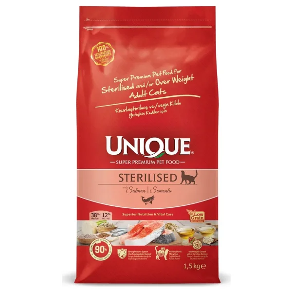 Unique Somonlu 1.5 Kg Kısırlaştırılmış Yetişkin Kedi Maması - Görsel 2