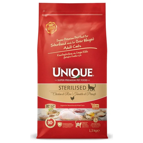 Unique Tavuklu 1.5 Kg Kısırlaştırılmış Yetişkin Kedi Maması - Görsel 2