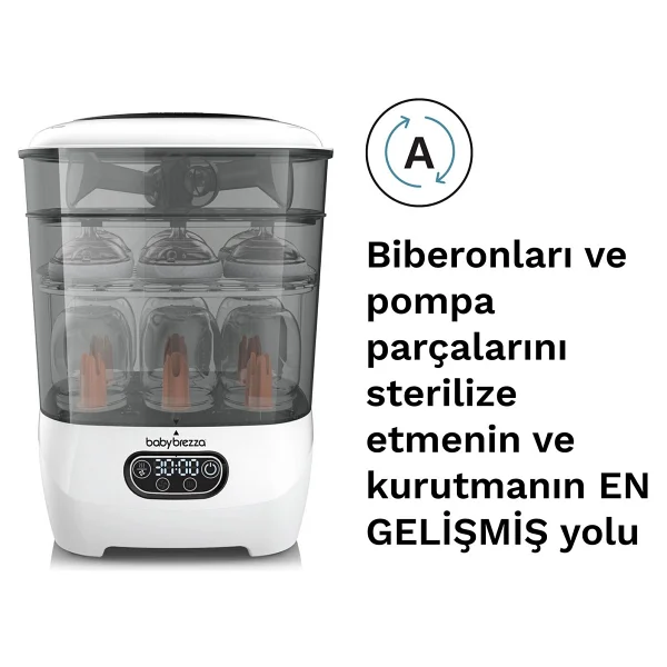Baby Brezza Sterilizer Dryer Advanced 3'ü 1 Arada Biberon Kurutucu Ve Sterilizatör - Görsel 2